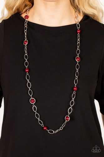 Fundamental Fashion - Red Necklace - Sabrina's Bling Collection