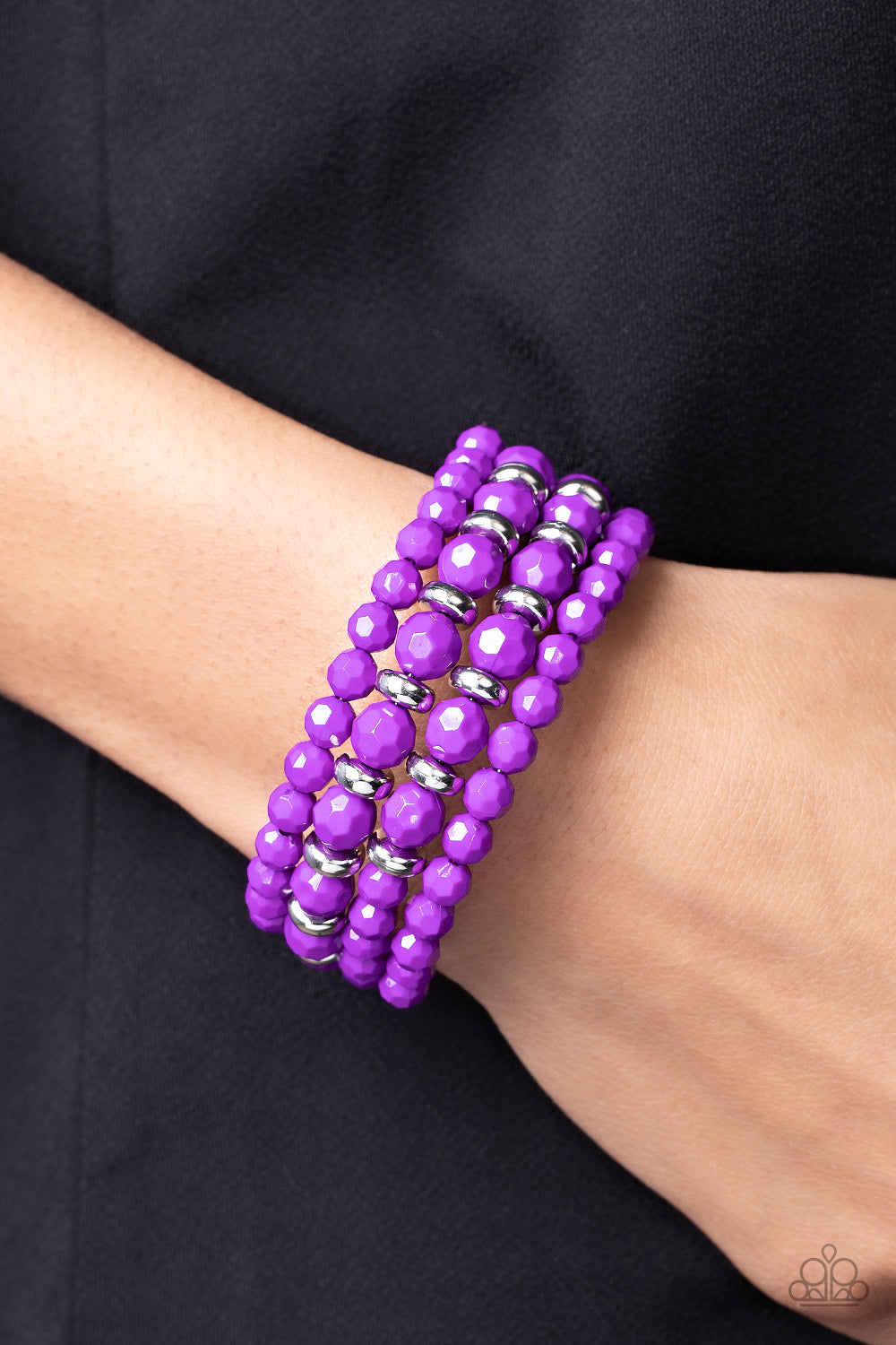Its a Vibe - Purple Coil Bracelet - Sabrinas Bling Collection