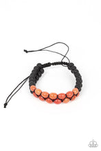 Load image into Gallery viewer, Just Play Cool - Orange &amp; Black Stone Bracelet - Sabrina&#39;s Bling Collection
