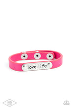 Load image into Gallery viewer, Love Life - Pink Inspirational Bracelet - Sabrina&#39;s Bling Collection