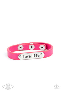 Love Life - Pink Inspirational Bracelet - Sabrina's Bling Collection