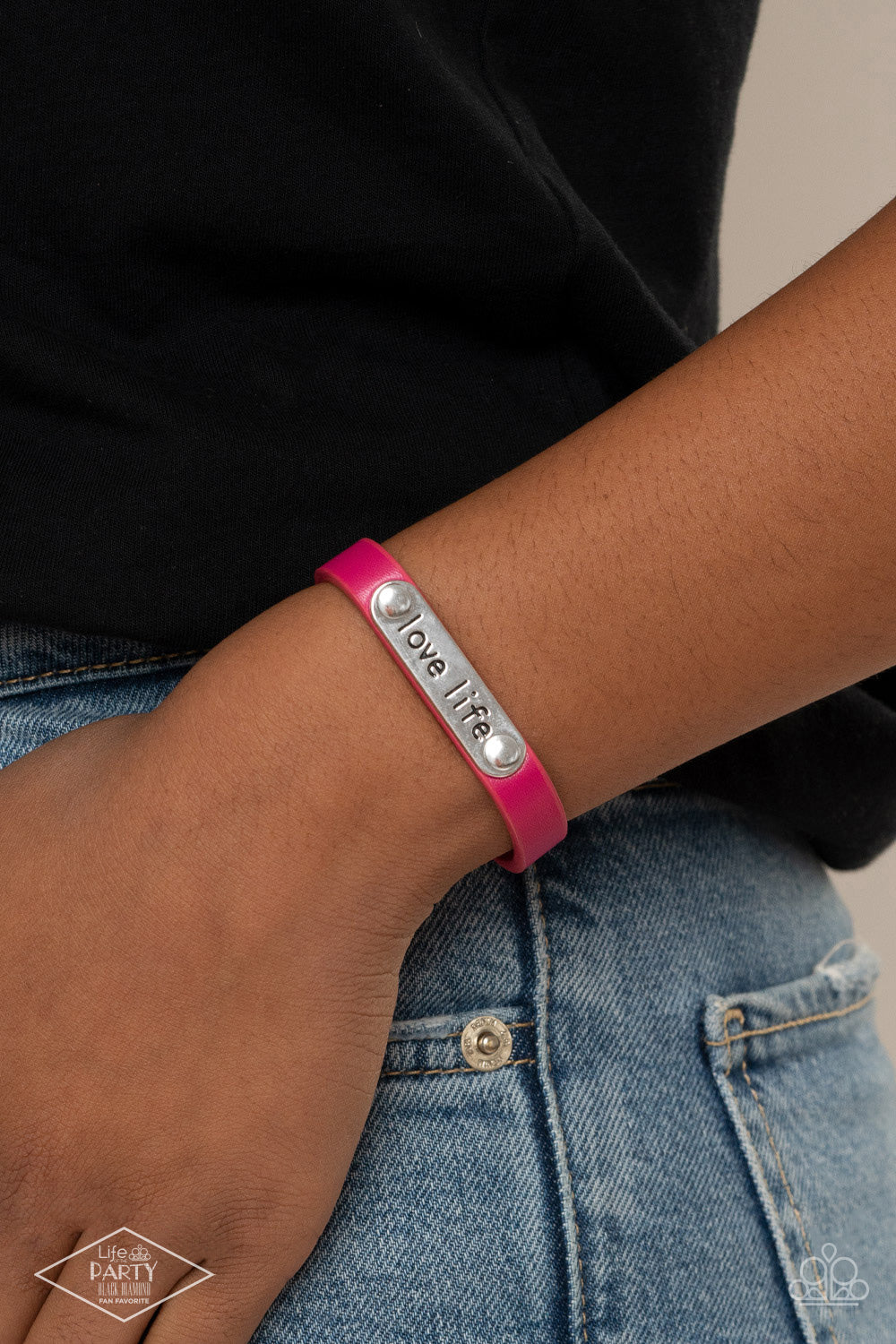 Love Life - Pink Inspirational Bracelet - Sabrina's Bling Collection