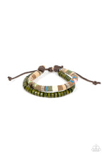 Load image into Gallery viewer, Pack your Poncho - Green Wood Bracelet - Sabrina&#39;s Bling Collection