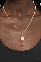 Load image into Gallery viewer, Prized Key Player - Copper Key Pendant Necklace - Sabrina&#39;s Blin Collection