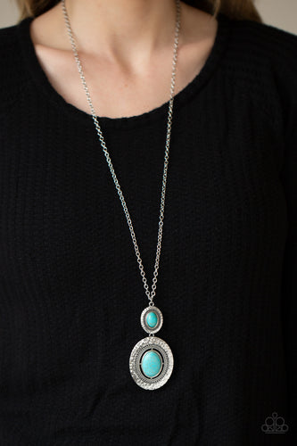 Southern Opera - Blue Turquoise Necklace - Sabrina's Bling Collection