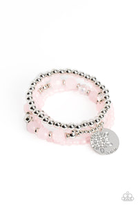 Surfer Style - Pink "faith" Bracelet - Sabrinas Bling Collection