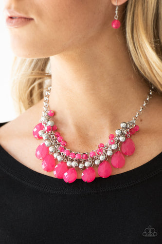 Trending Tropicana - Pink Necklace - Sabrina's Bling Collection