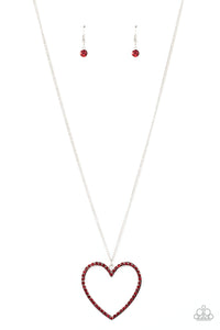 Va-Va-VALENTINE - Red Heart Necklace - Sabrina's Bling Collection