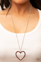 Load image into Gallery viewer, Va-Va-VALENTINE - Red Heart Necklace - Sabrina&#39;s Bling Collection