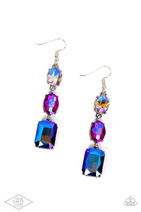 Dripping In Melodrama - Multi Iridescent Earrings - Sabrinas Bling Collection