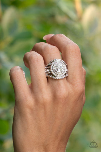 Understated Drama - White Ring - 2022 EMP Exclusive - Sabrina's Bling Collection